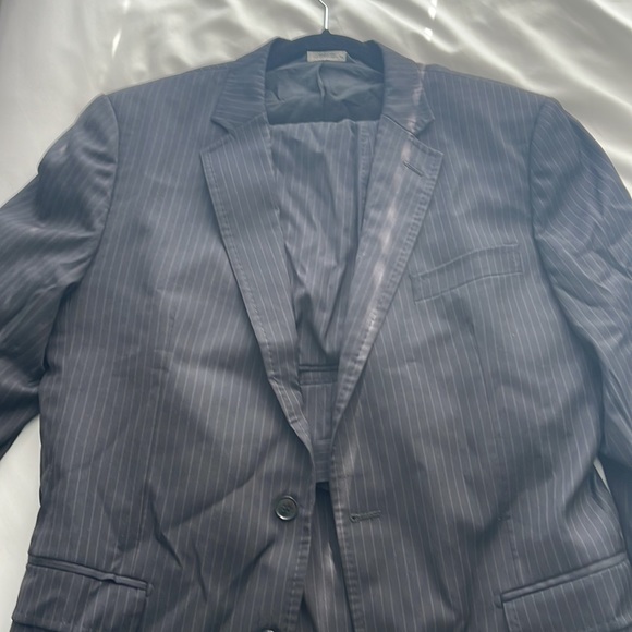 Dolce & Gabbana Mens Navy Pinstripe Suit - Picture 2 of 4